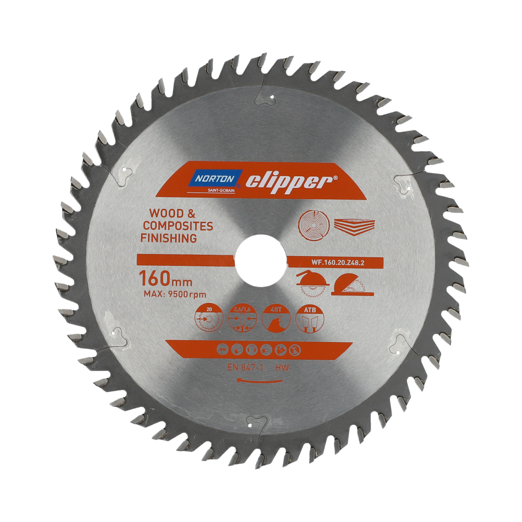 Norton Clipper Tischkreissägeblatt Pro Wood Finishing
