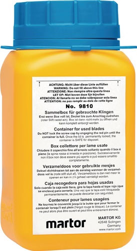 Sammelbox f.gebrauchte Klingen L107xB105xH210mm MARTOR
