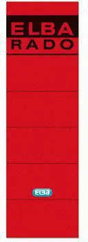 ELBA Ordneretikett 100420950 breit/kurz sk rot 10 St./Pack.