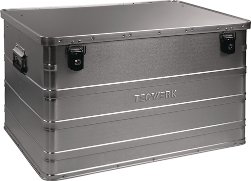 TECWERK Aluminiumbox L790xB560xH475mm 184l m.Klappverschluss u.Zylinderschl.