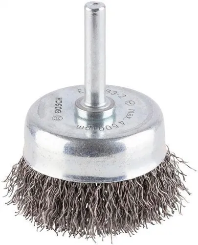Bosch Topfbürste D.50mm Draht-St.0,3mm Stahl gewellter Draht max.Drehzahl 4500 1/min