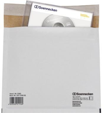 Soennecken CD/DVD Versandtasche 2382 hk Karton weiß