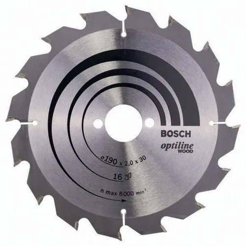 Bosch Kreissägeblatt PRO Wood AD 190mm Z.16 WZ Schnitt-B.2mm