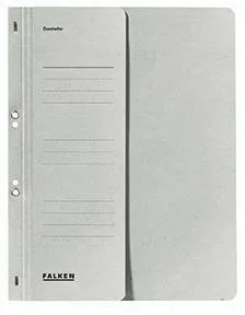 Falken Ösenhefter 80000508 DIN A4 kaufm. Heftung 250g Karton grau