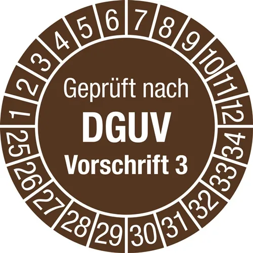 Mehrjahresprüfplakette D.30mm J.2026-2035 Folie Btl.a 100 St.