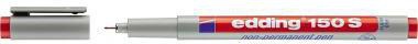 edding Folienschreiber 150 S 4-150002 non-permanent rot