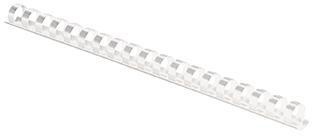 Fellowes Plastikbinderücken COMB 5345406 8mm weiß 100 St./Pack.