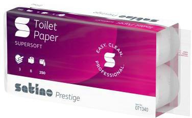Satino Toilettenpapier 071340 Prestige 3lg hw 250Blatt 8 St./Pa