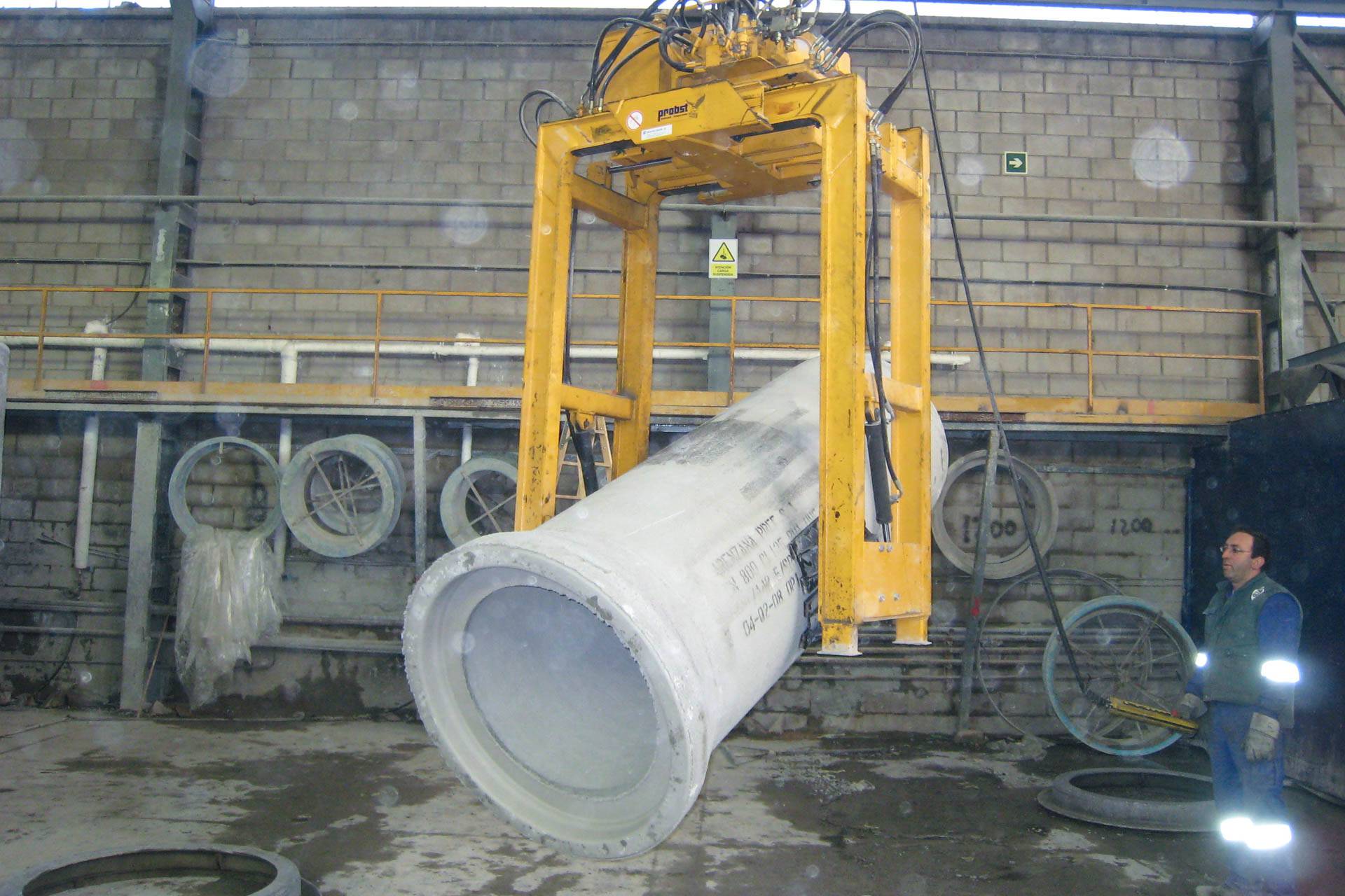 Probst PWG-R-3 Portalkran-Wendegreifer für Betonrohre