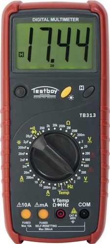 Digitalmultimeter Testboy 313 0-600 V AC,0-600 V DC RMS TESTBOY