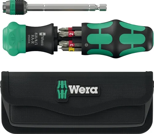 Magazinbithalter Kraftform Kompakt 25 RA-R 6-tlg.m.Tasche WERA