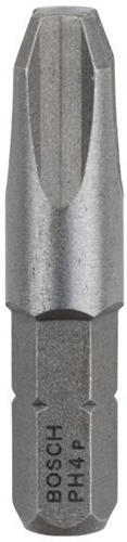 Bosch Schrauberbit Extra-Hart ISO1173 C6.3 PH 4 L.32mm 1/4Zoll-Außen-6kt 3erPack