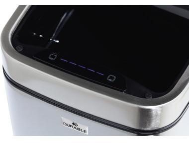 DURABLE Abfalleimer NO TOUCH 342023 Edelstahl 6l