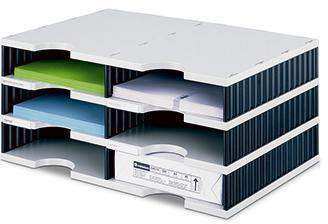 styro Grundeinheit styrodoc duo 268-0203.98 6Fächer gr/sw