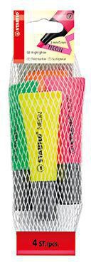 STABILO Textmarker NEON 72/4-1-5 2-5mm sortiert 4 St./Pack.