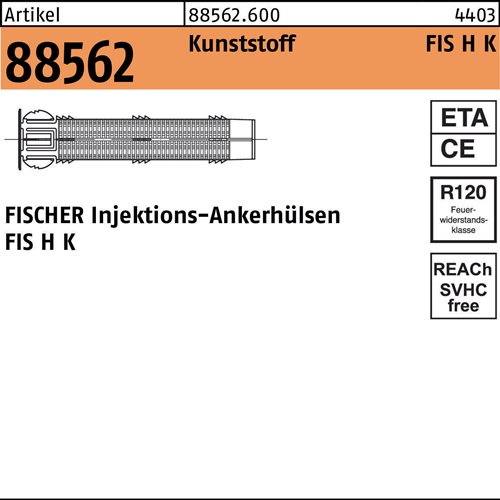 Injektionsankerhülsen R 88562 Kunststoff FISCHER