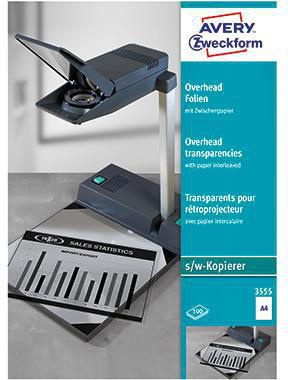 Avery Zweckform Kopierfolie 3555 klar A4 100 St./Pack.