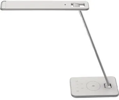 UNILUX Tischleuchte Jazz LED 400093836 weiß + metallgrau