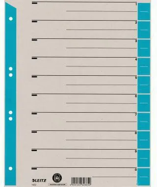 Leitz Trennblatt 16520030 DIN A4 230g Karton hellblau 100 St./Pack.