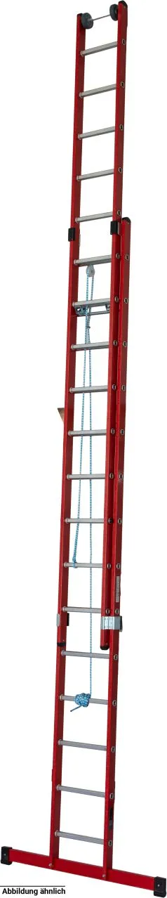 Krause STABILO Kunststoff-SchiebeLeiter 2x12 Sprossen