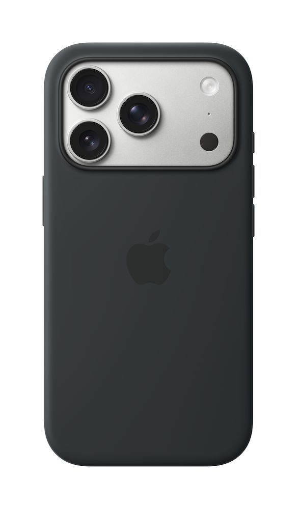 Apple iPhone 17 Pro Silikon Case mit MagSafe, Schwarz