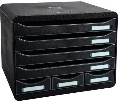 Exacompta Schubladenbox STORE-BOX MINI 307714D 7Schübe schwarz
