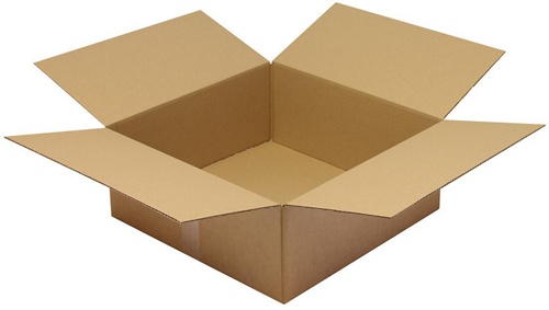 Faltkarton 1-wellig Maße 500x500x200mm Qualität 1.30 C braun TRANSPAK