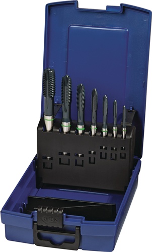 TECWERK Maschinengewindebohrerset DIN 371/376 B Univ.M3-M12 HSS-Co vap.Ku.-Kass.