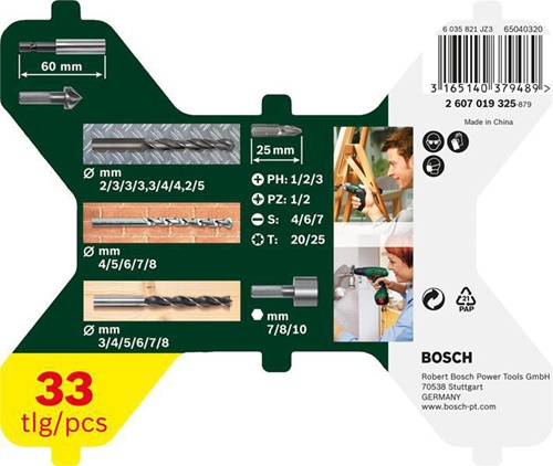 Bosch Bohrer-Set X-Line-Set 33tlg. LxBxH 172x172x44mm