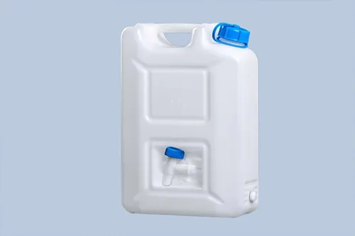 Wasserkanister 22l HD-PE stapelbar,m.Auslaufhahn H495xB350xT165mm HÜNERSDORFF