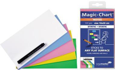 Legamaster Flipchartnotizen Magic 7-159499 10x20cm sort 500 St./Pack.