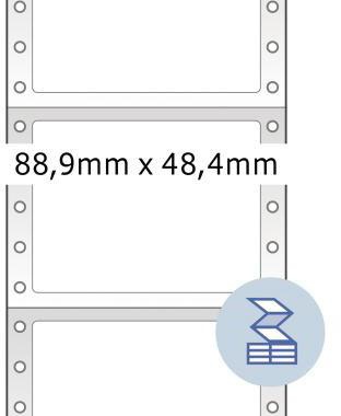 HERMA Endlosetikett 8204 88,9x48,4mm weiß 3.000 St./Pack.