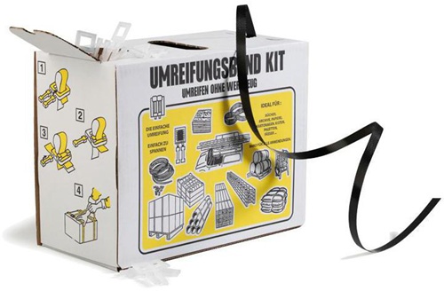 Umreifungsband Breite 12,7mm Stärke 0,55mm Länge 600m PP schwarz TRANSPAK