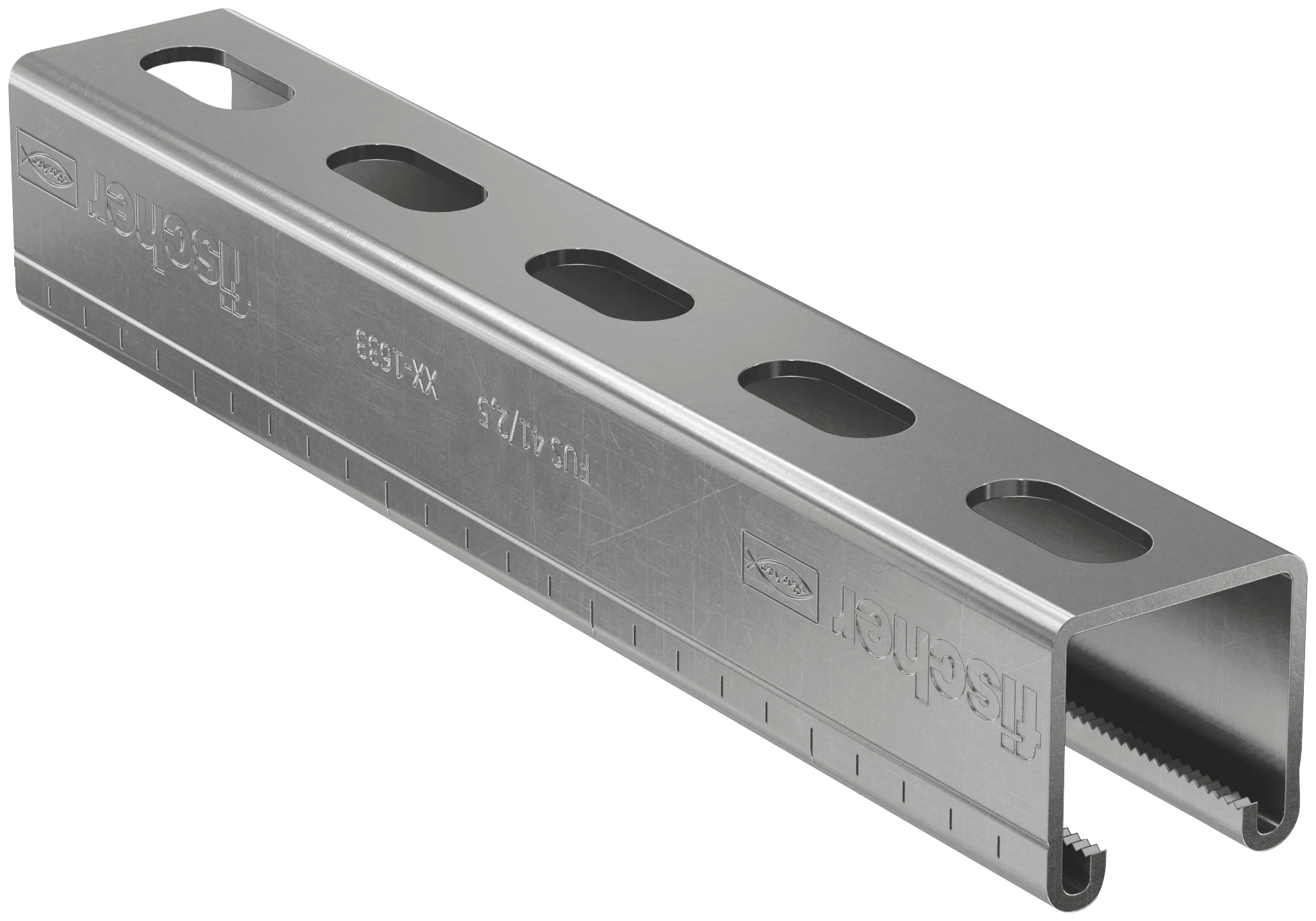 fischer Montageschiene FUS 41/2,0 - 6 m nicht rostender Stahl A2