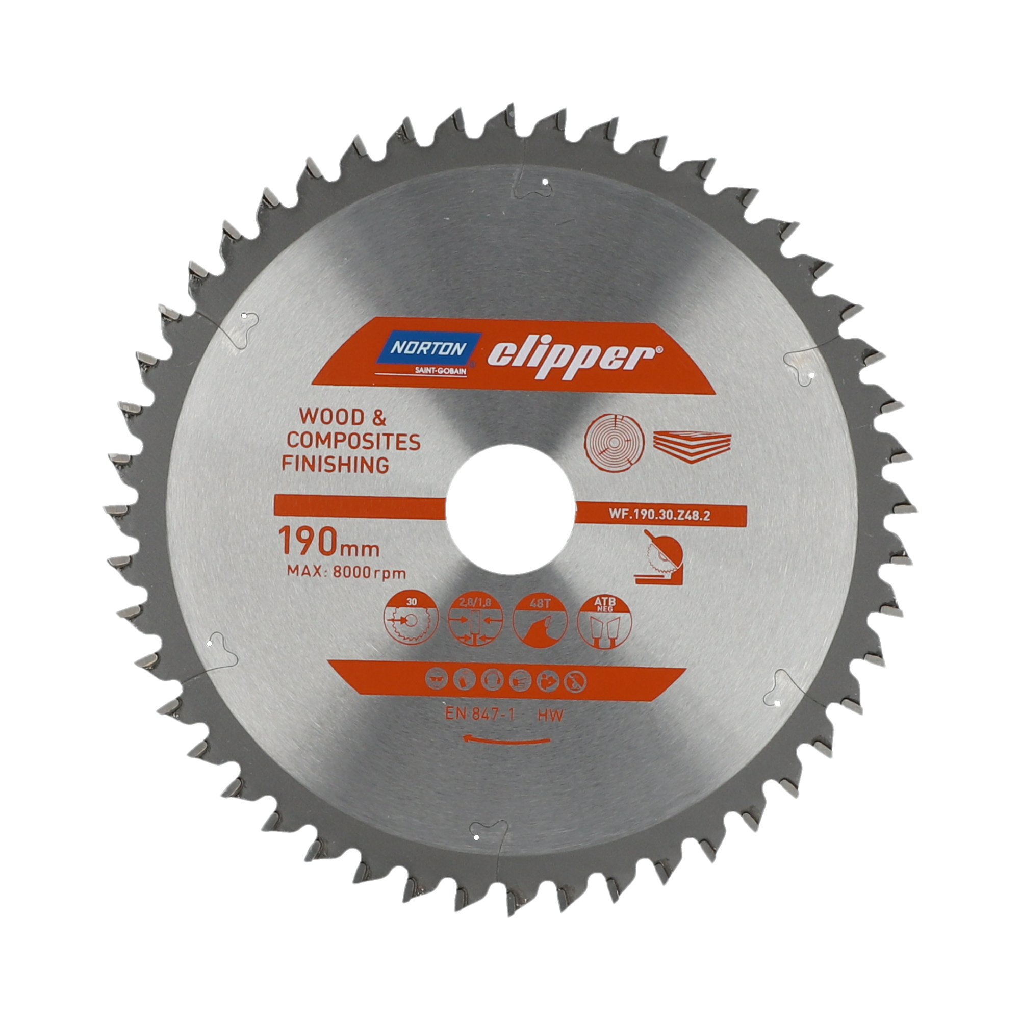 Norton Clipper Tischkreissägeblatt Pro Wood Finishing