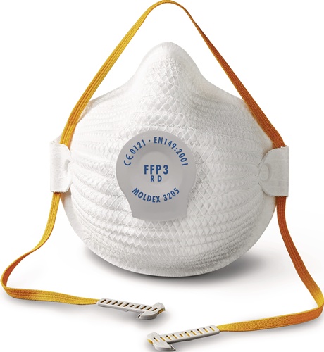 Atemschutzmaske AIR 320501 FFP3 R D m.Ausatemventil faltbar M/L MOLDEX