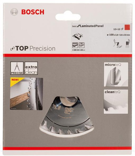 Bosch Vorritzblatt Top Precision Laminated Panel Außen-D.100mm Bohrung 22mm 12+12Z ES
