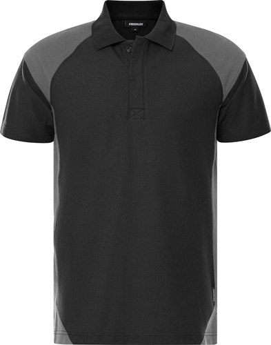 FRISTADS Herrenpoloshirt 7047 GPM Gr.3XL schwarz/grau