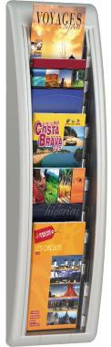 Paperflow Prospekthalter QUICK BLICK 4062.35 5Fächer aluminium