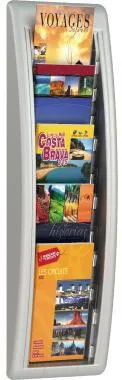 Paperflow Prospekthalter QUICK BLICK 4062.35 5Fächer aluminium