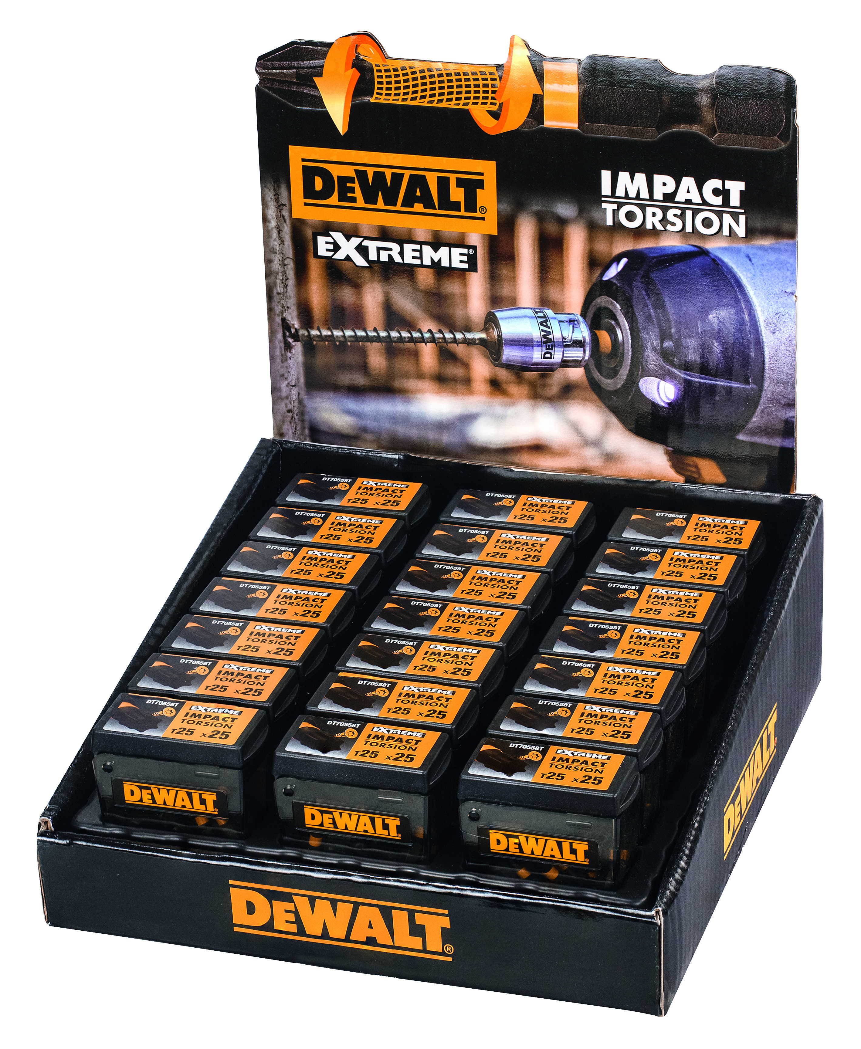 DEWALT DT70558T-QZ Thekendisplay Bitsets 21xDT70558T