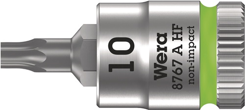 Steckschlüsseleinsatz 8767 A HF TORX® 1/4 Zoll T10 L.28mm WERA