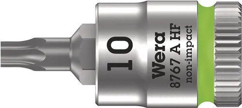 Steckschlüsseleinsatz 8767 A HF TORX® 1/4 Zoll T10 L.28mm WERA