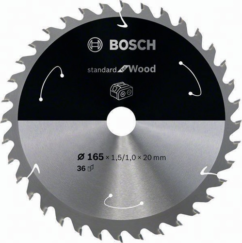 Bosch Kreissägeblatt AD 165mm Z.36 WZ Bohr.20mm Schnitt-B.1,5mm HM