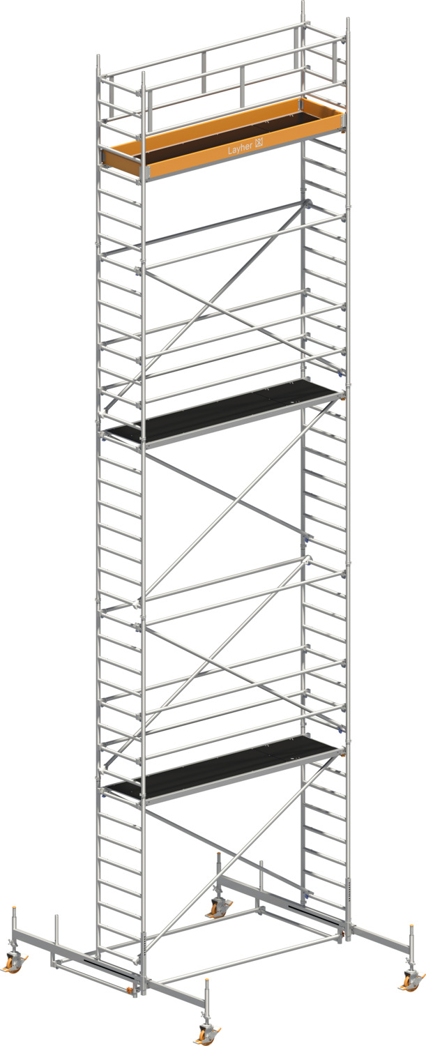 Layher Fahrgerüst Uni Standard Typ: 1109 | SH: 9,38 m / AH: 11,38 m