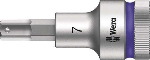 Steckschlüsseleinsatz 8740 C HF 1/2 Zoll SW 7mm L.60mm WERA
