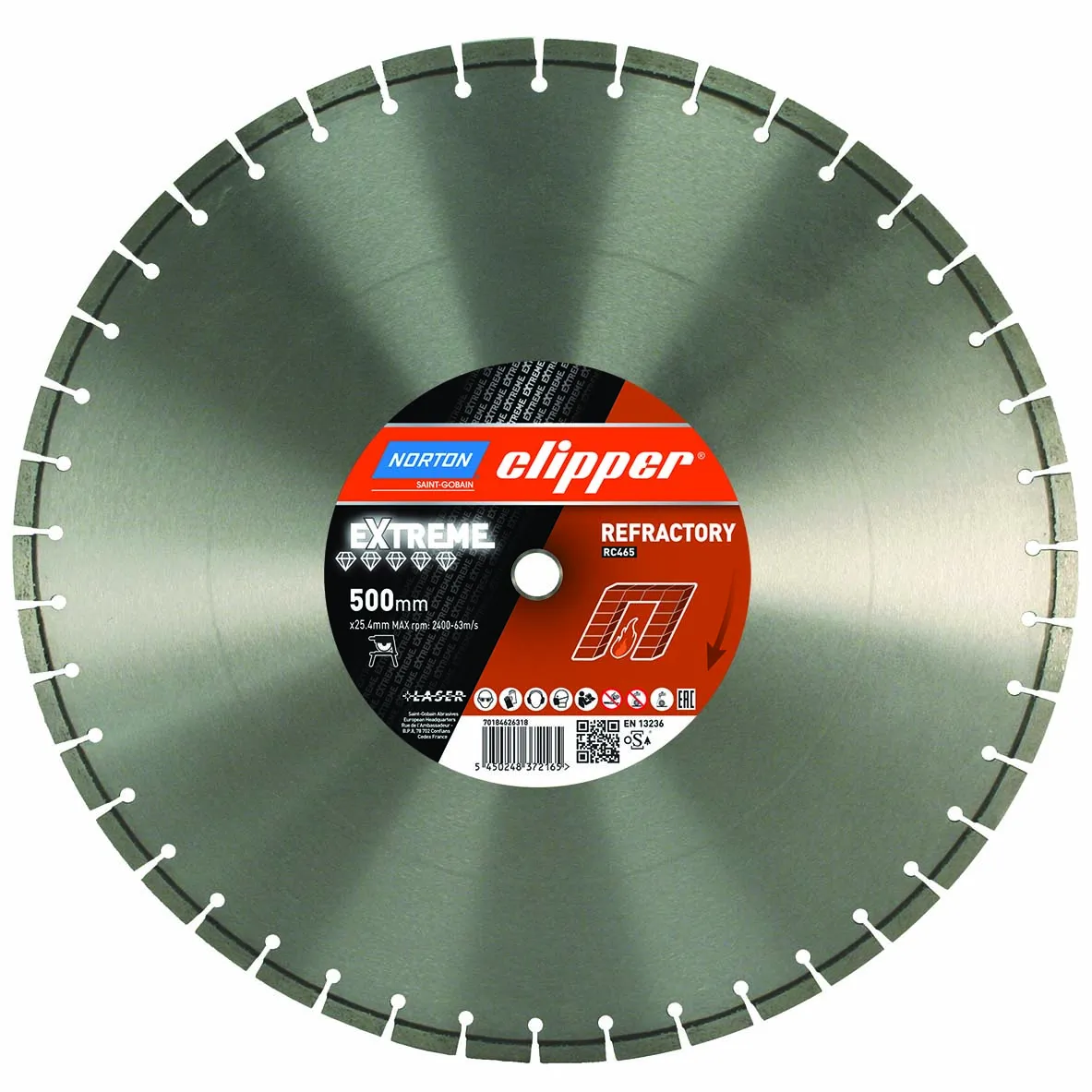 Norton Clipper Diamanttrennscheibe Extreme RC4465 - 400  x  25,4 mm