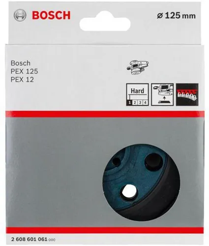 Bosch Schleifteller D.125mm hart m.Klettverschluss f.PEX12/PEX12A/PEX125