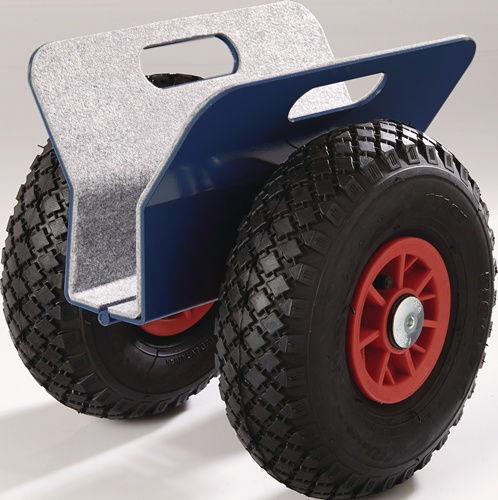 Plattenroller Außen-L300xB298xH305mm mit Klemmbacken Bereifung Luft Trgf.250kg