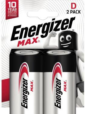 Energizer Batterie Max Alkaline E302306800 D/Mono/LR20 2 St./Pack.